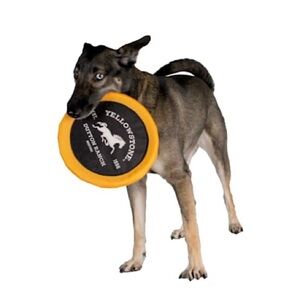 YELLOWSTONE Fabric Dog Frisbee New! Tough fabric and rubber